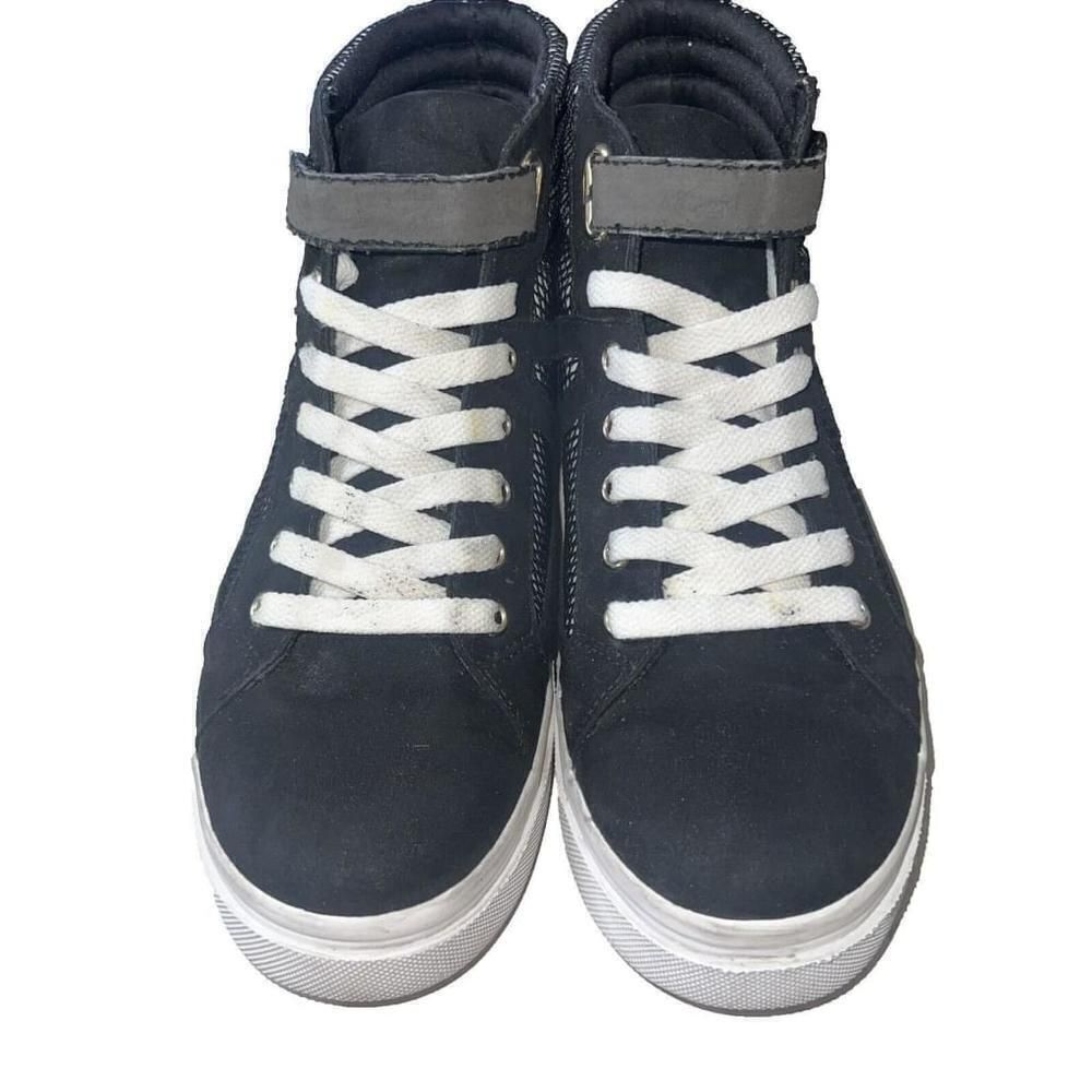 Women's Juicy Couture Chester High Top Fashion Sneakers Shoes Black White Sz 9 - Picture 5 of 7